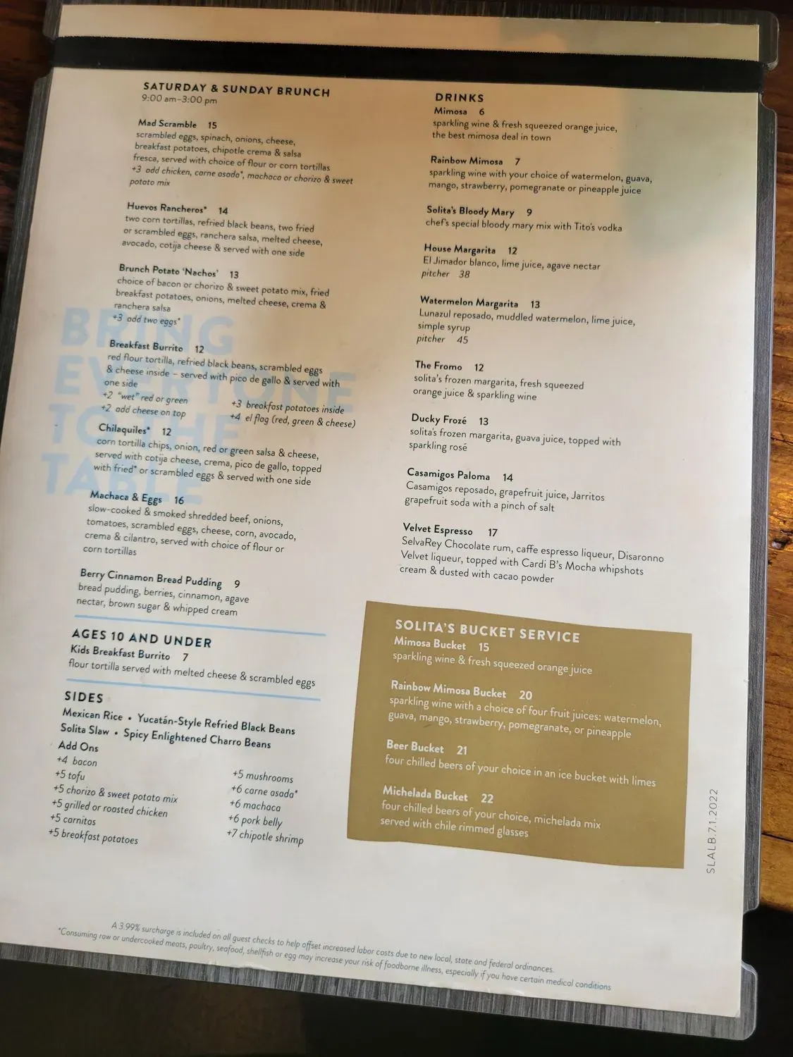 Menu 5