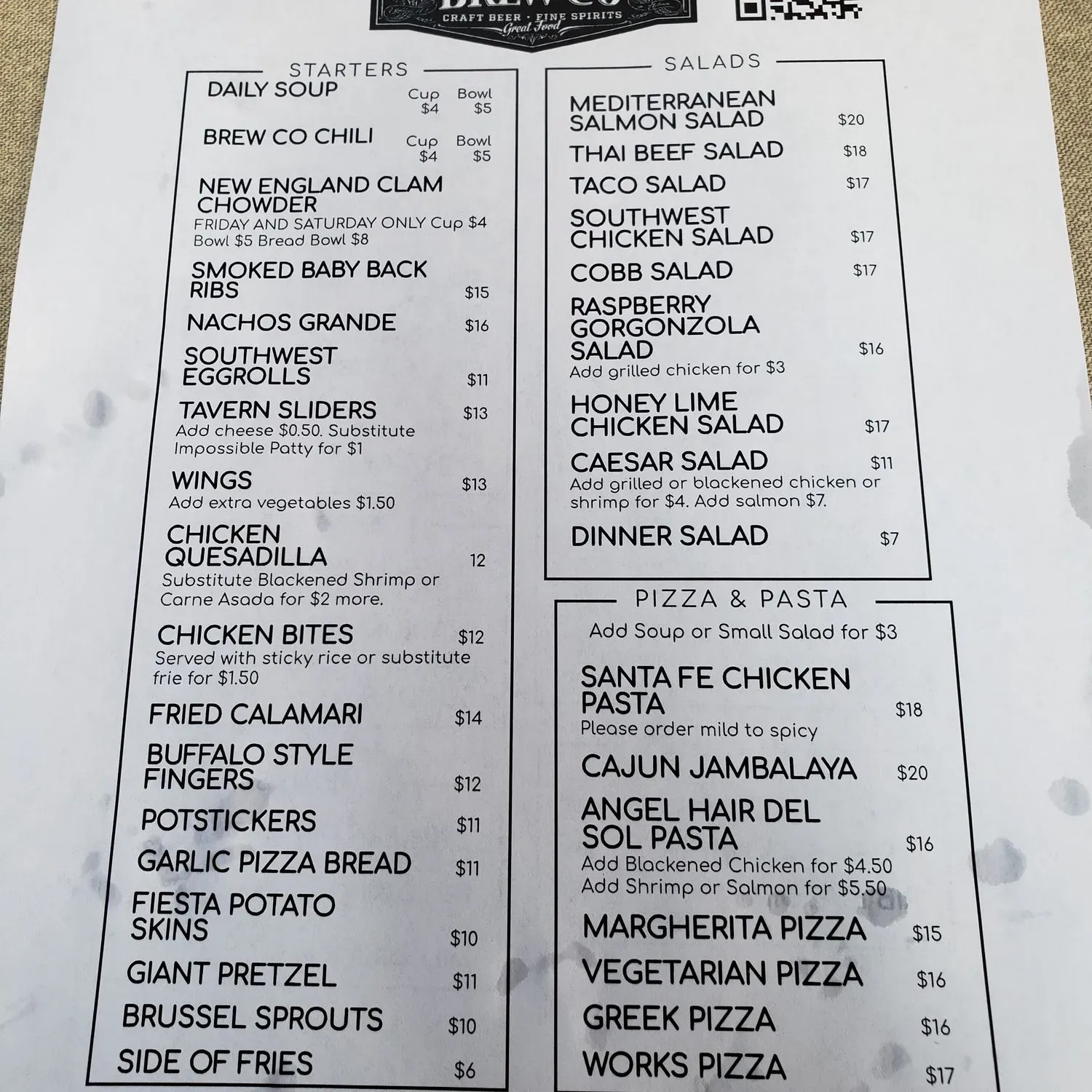 Menu 2