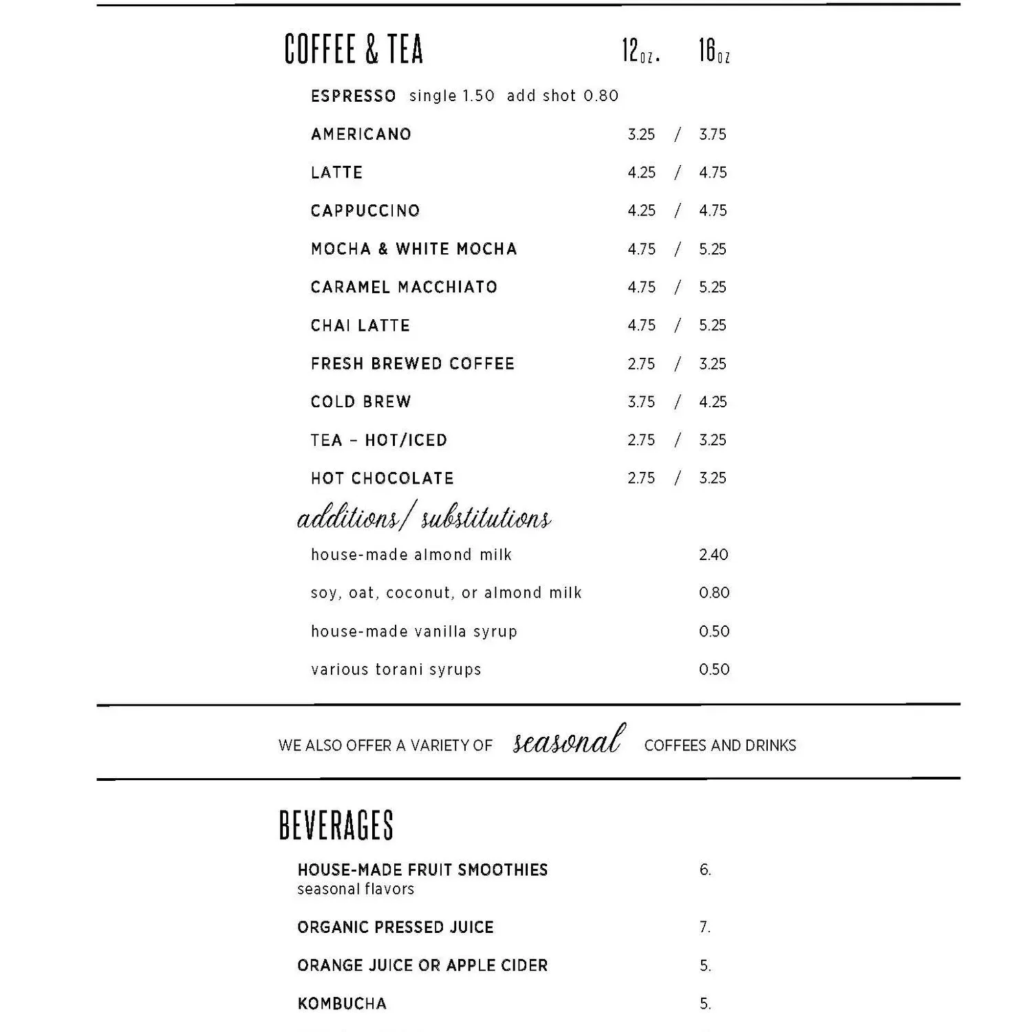 Menu 2