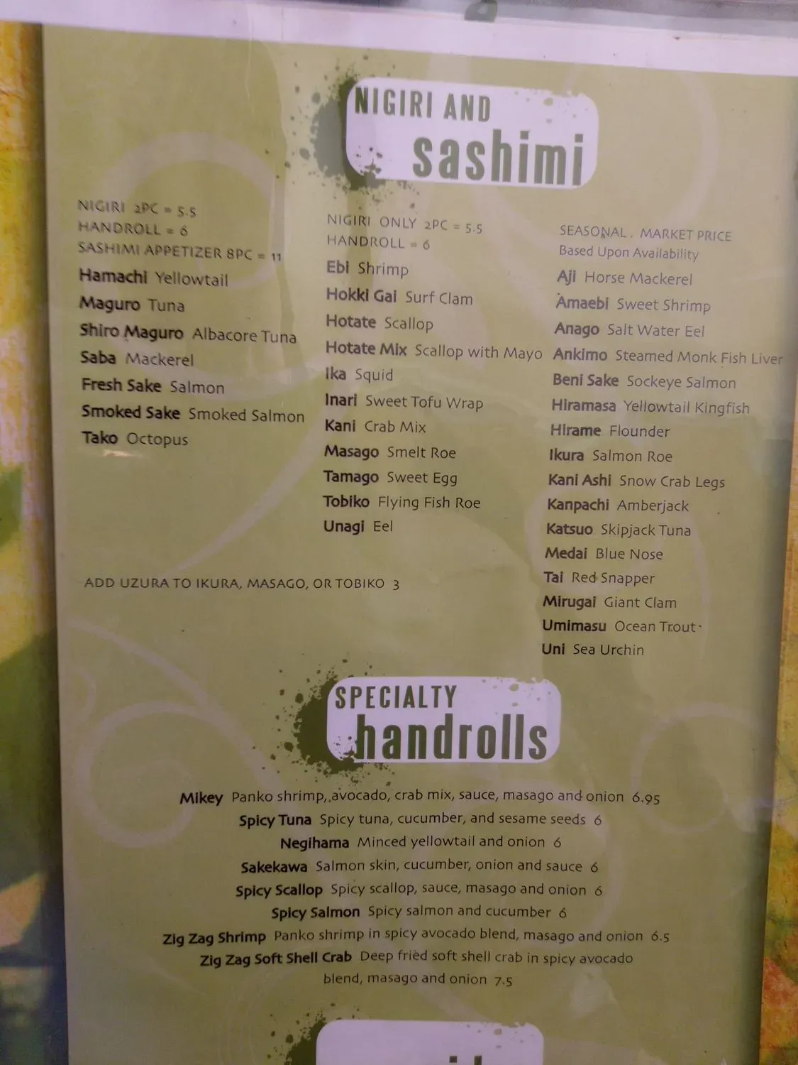 Menu 6