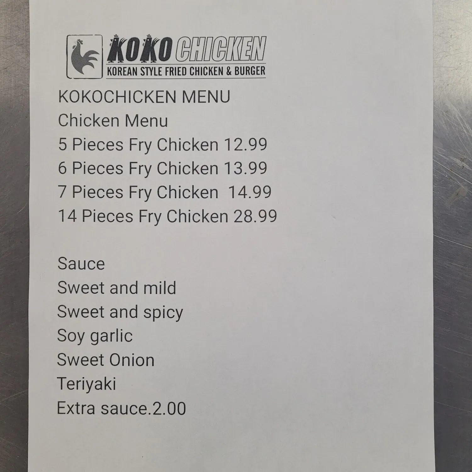 Menu 2