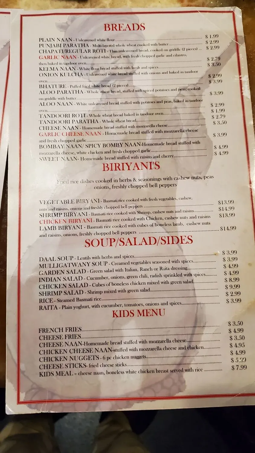 Menu 5