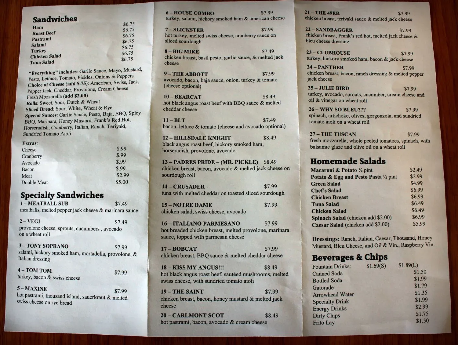 Menu 4