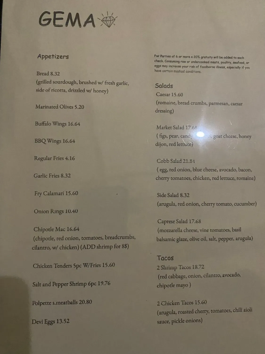 Menu 4