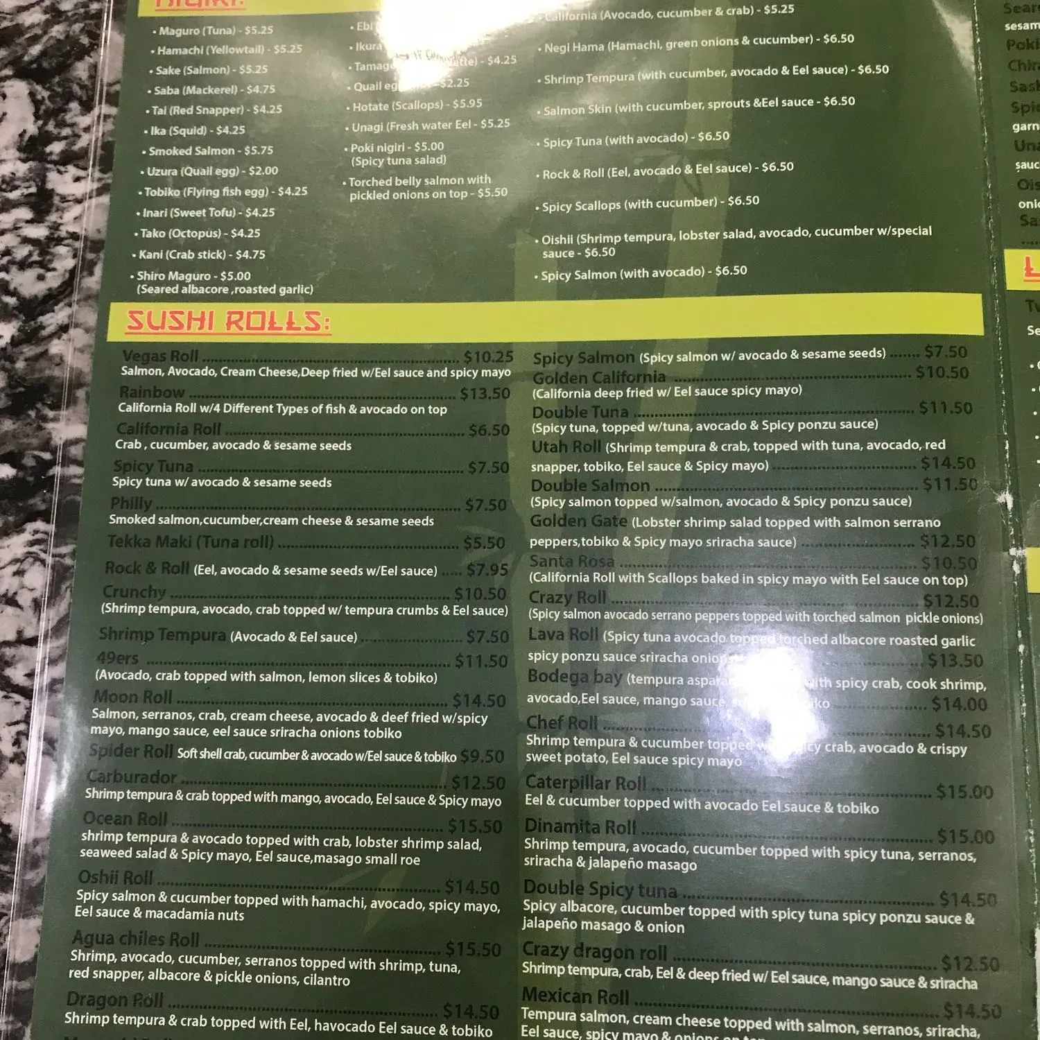 Menu 3