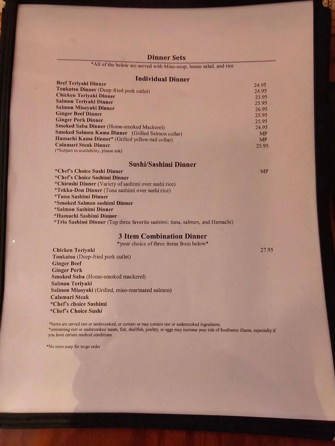 Menu 3