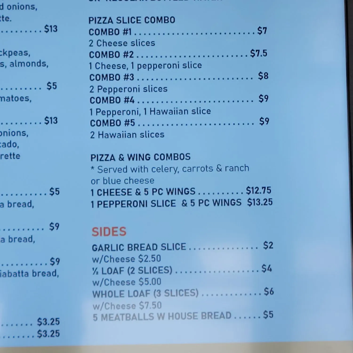 Menu 1