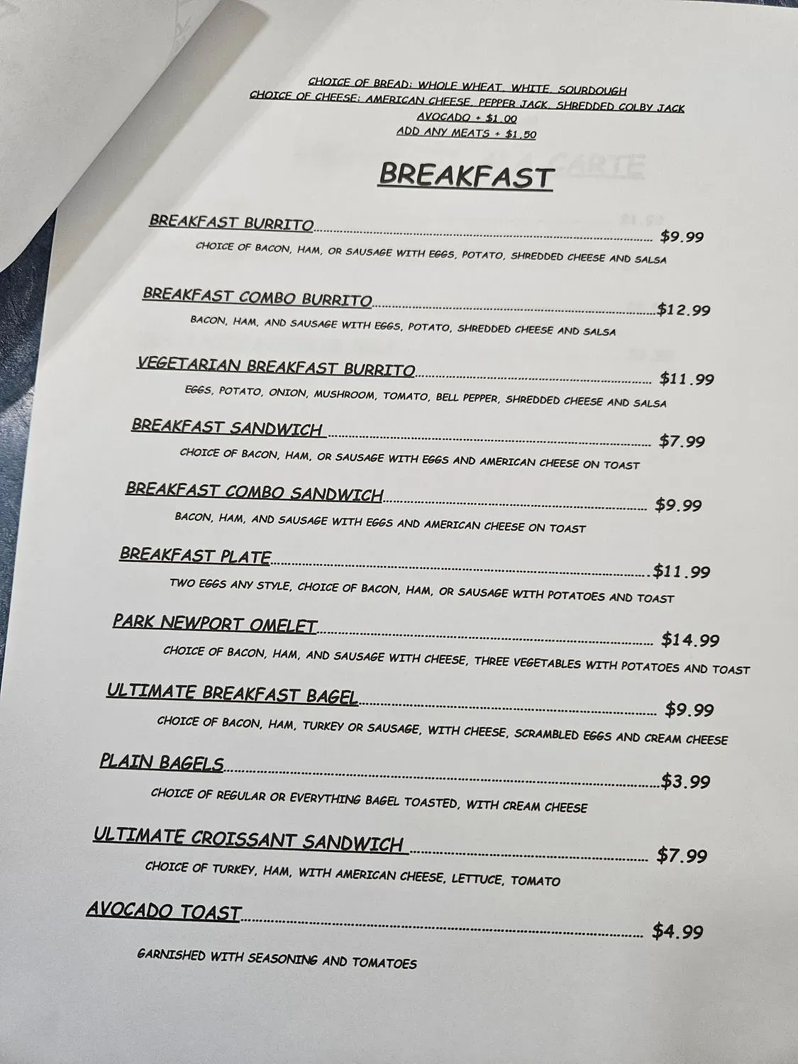 Menu 1