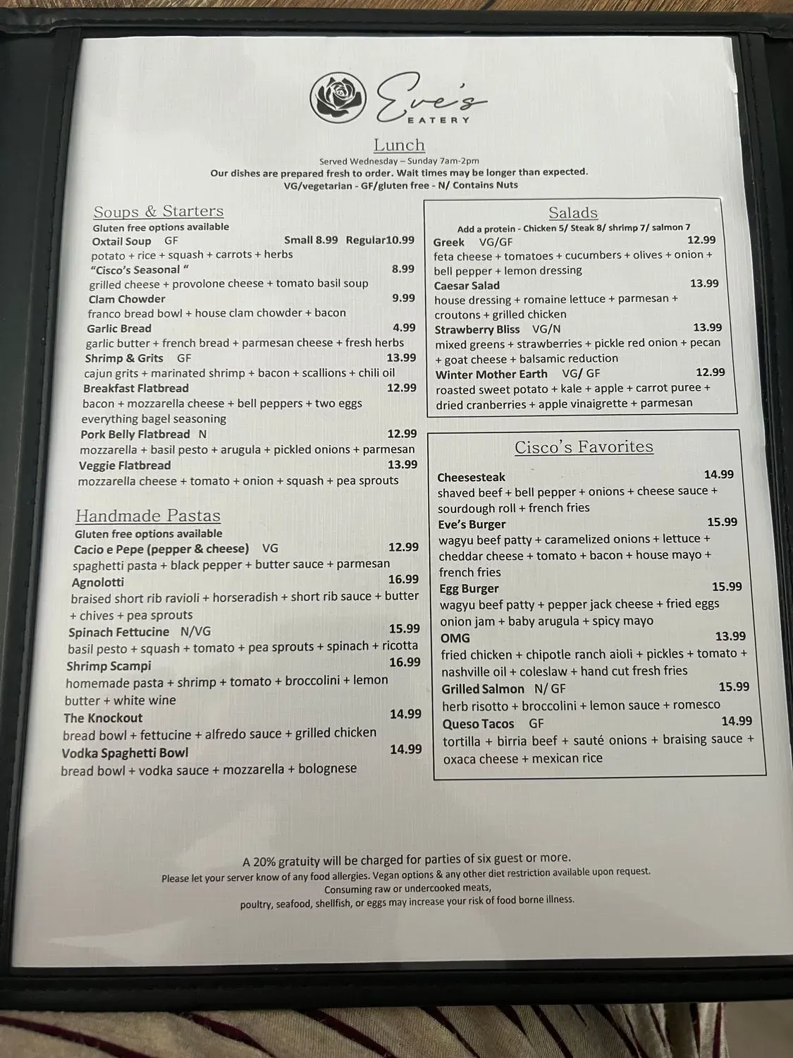 Menu 5