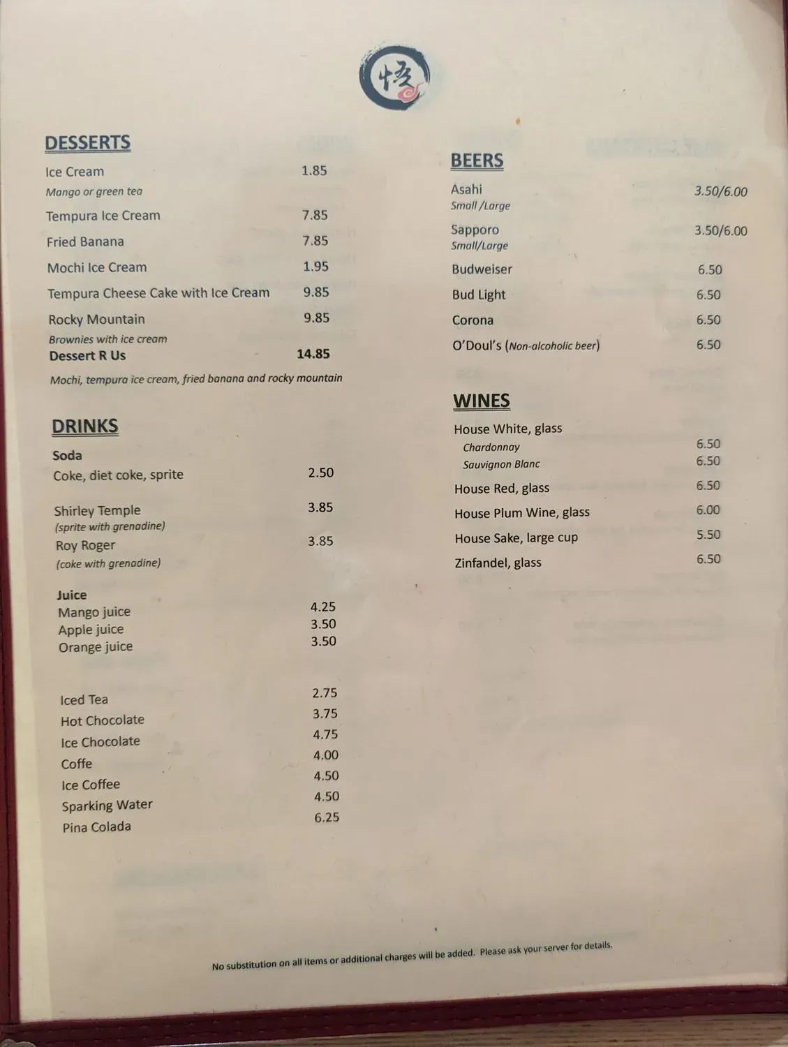 Menu 6