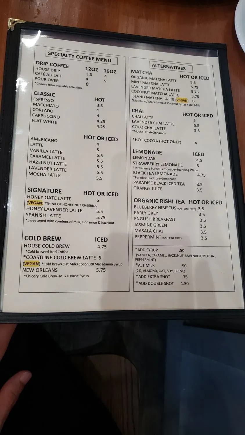 Menu 5