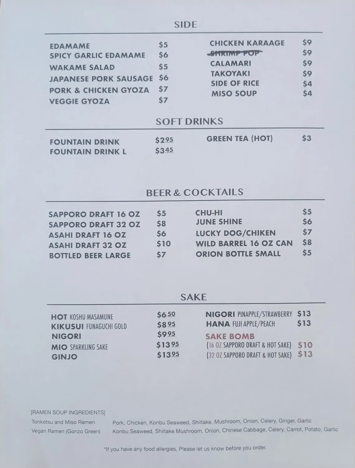 Menu 2