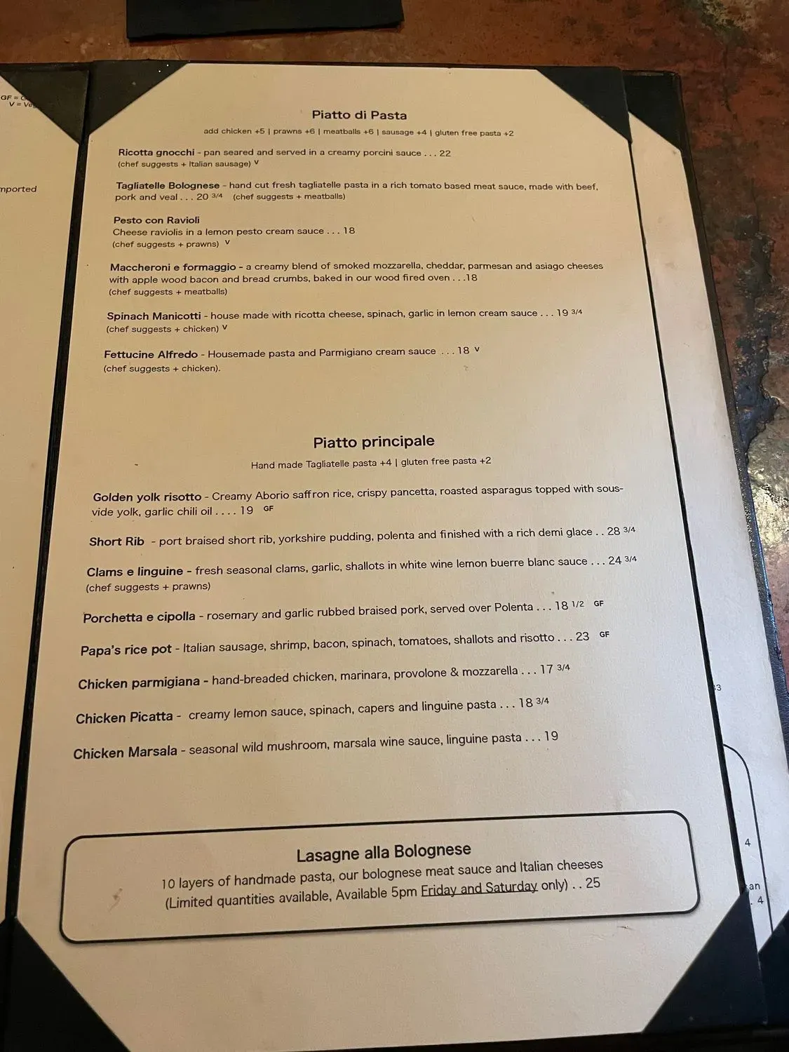 Menu 5