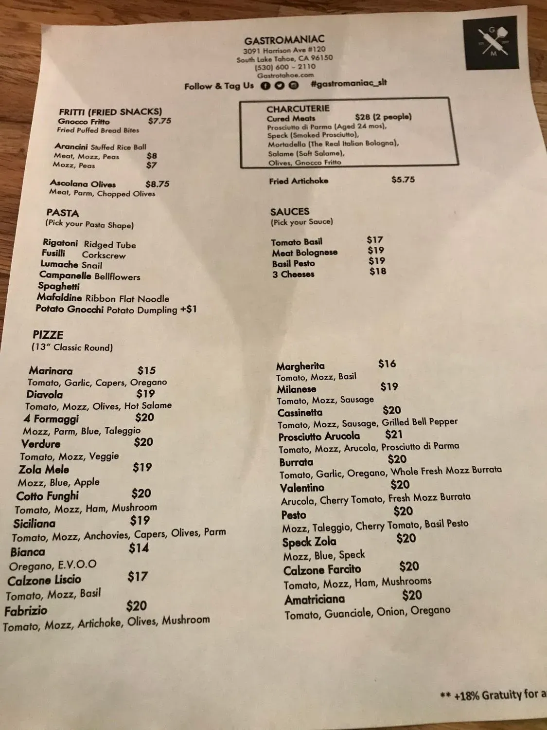 Menu 5