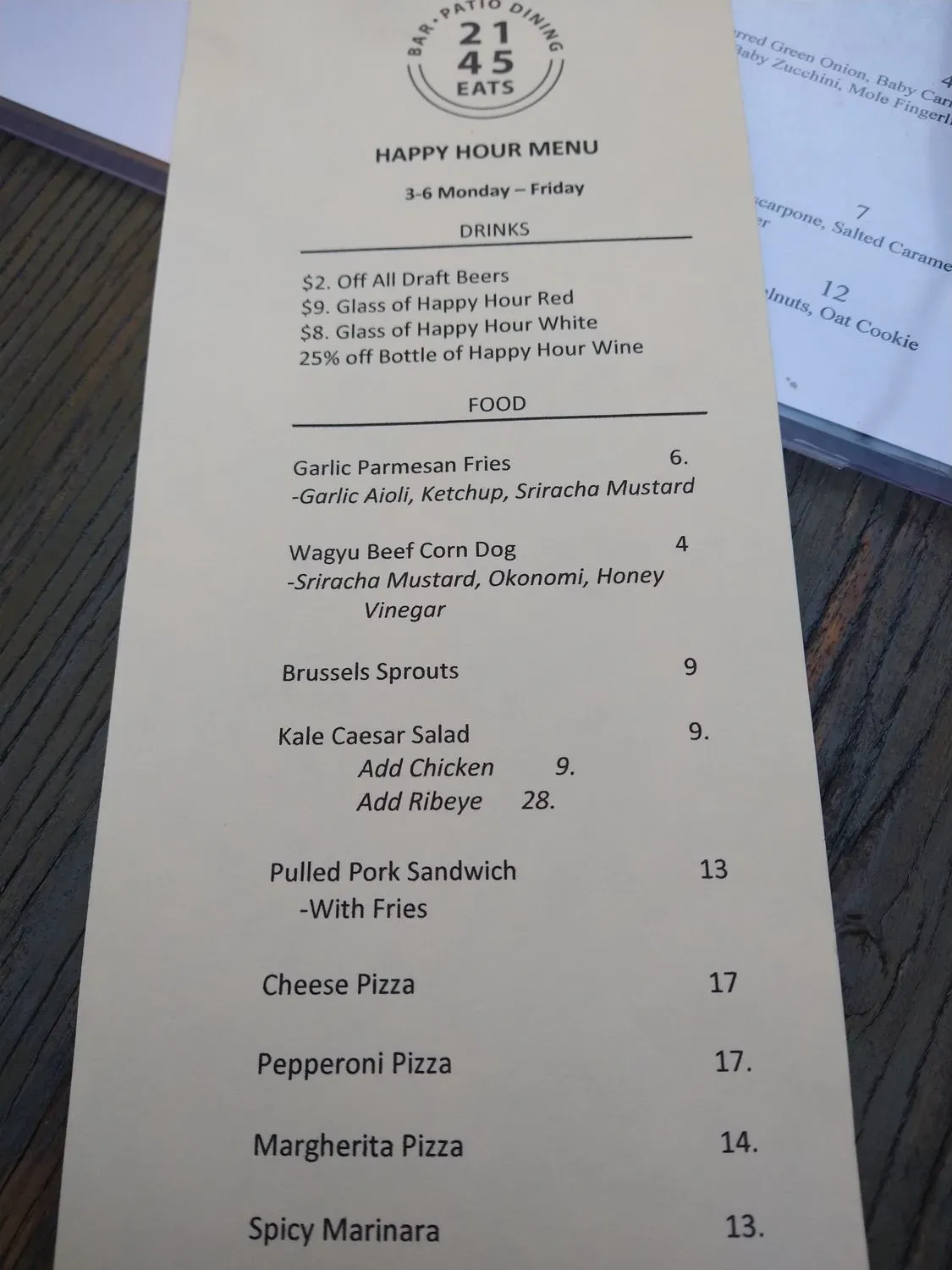 Menu 4