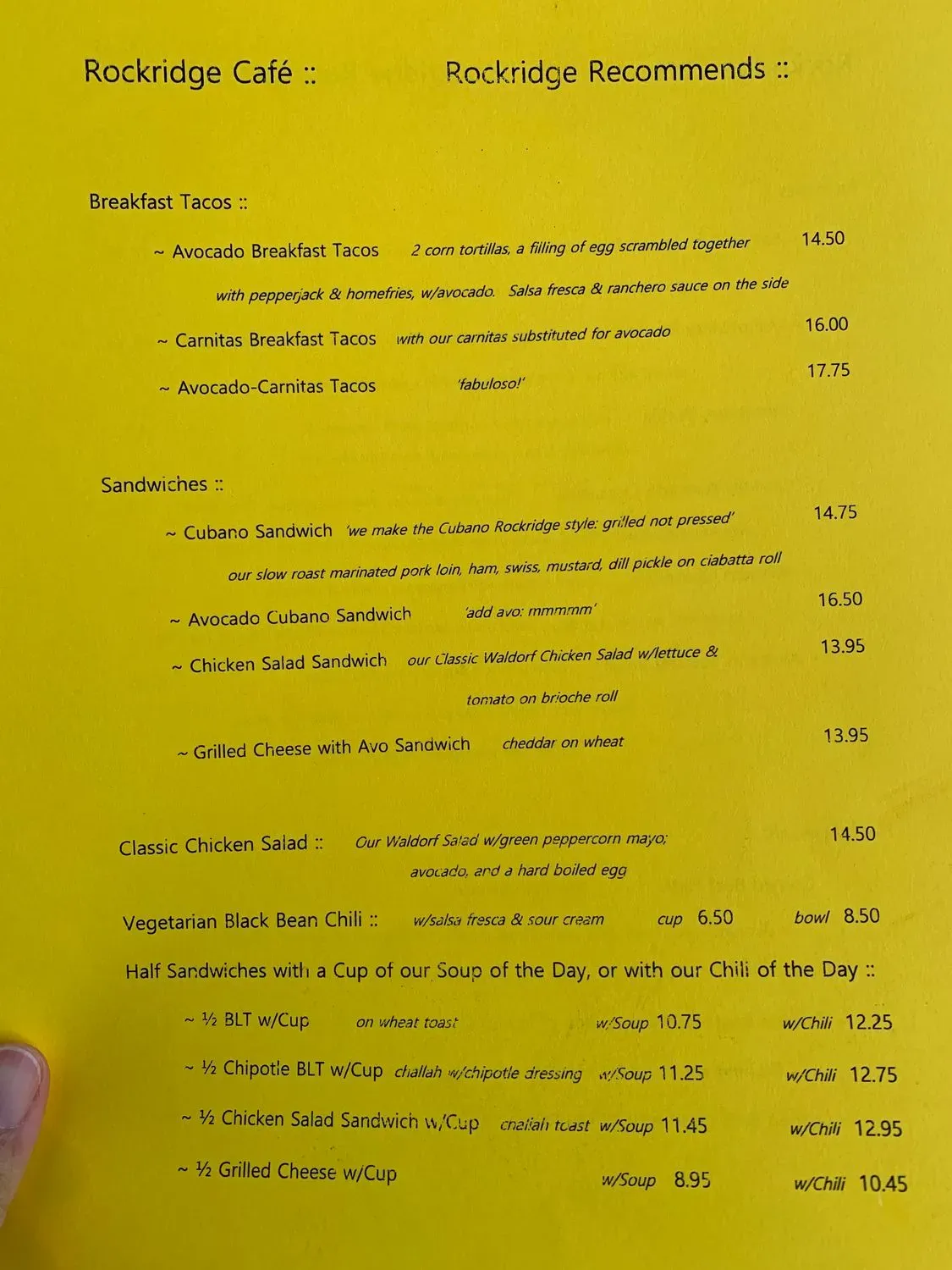 Menu 1