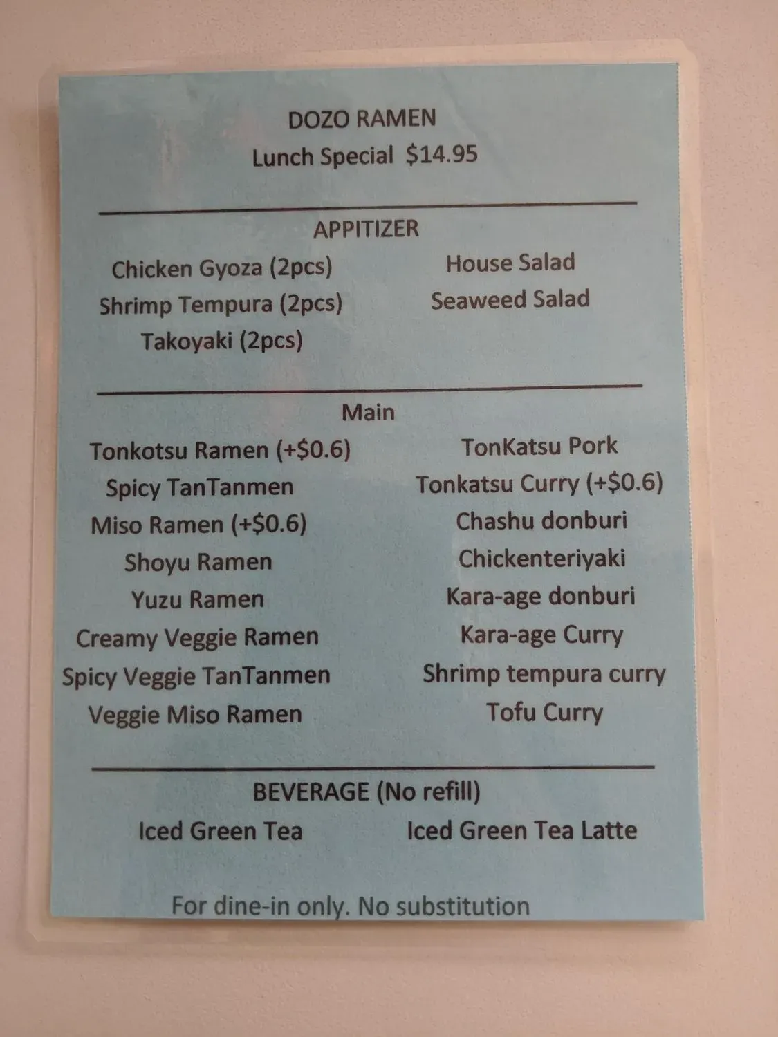 Menu 6