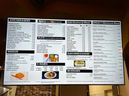 Menu 2