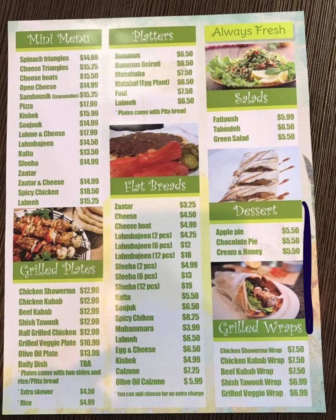 Menu 6