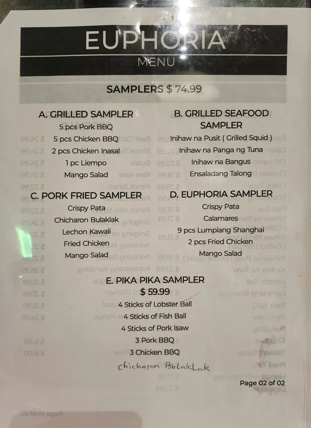 Menu 2