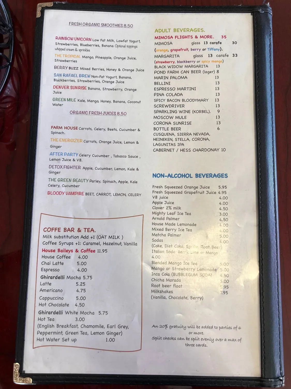 Menu 5