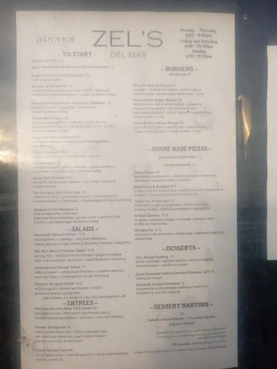 Menu 5