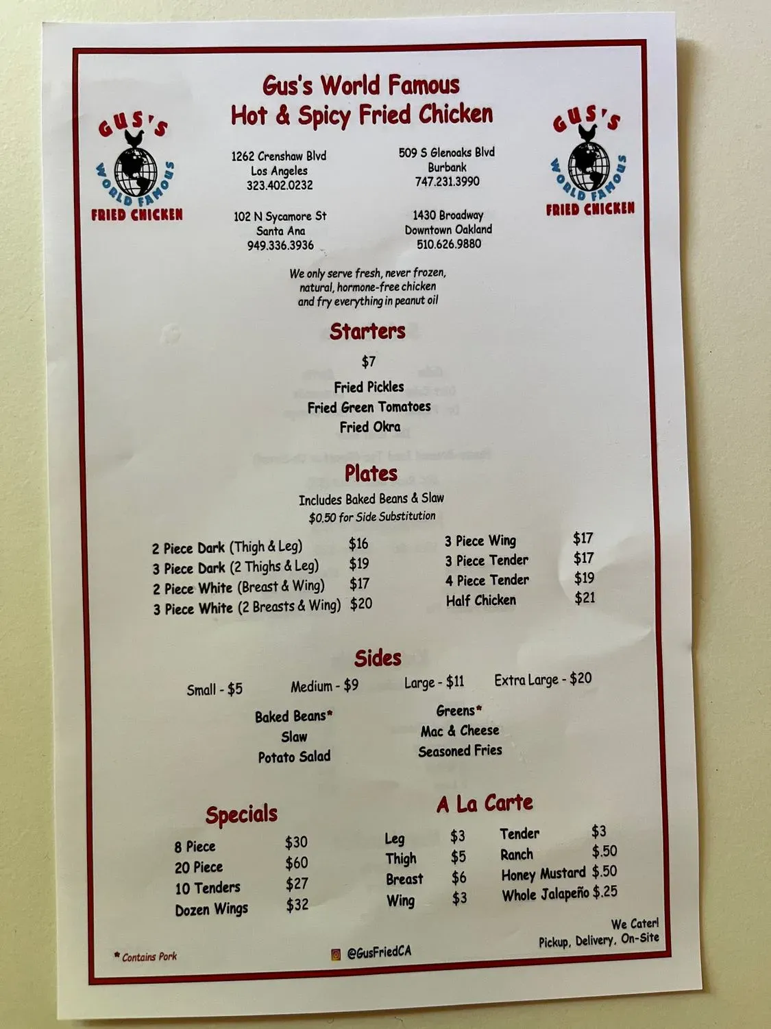 Menu 5