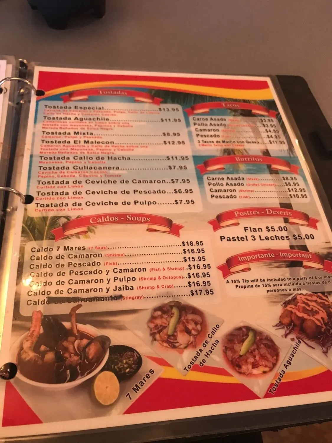 Menu 6