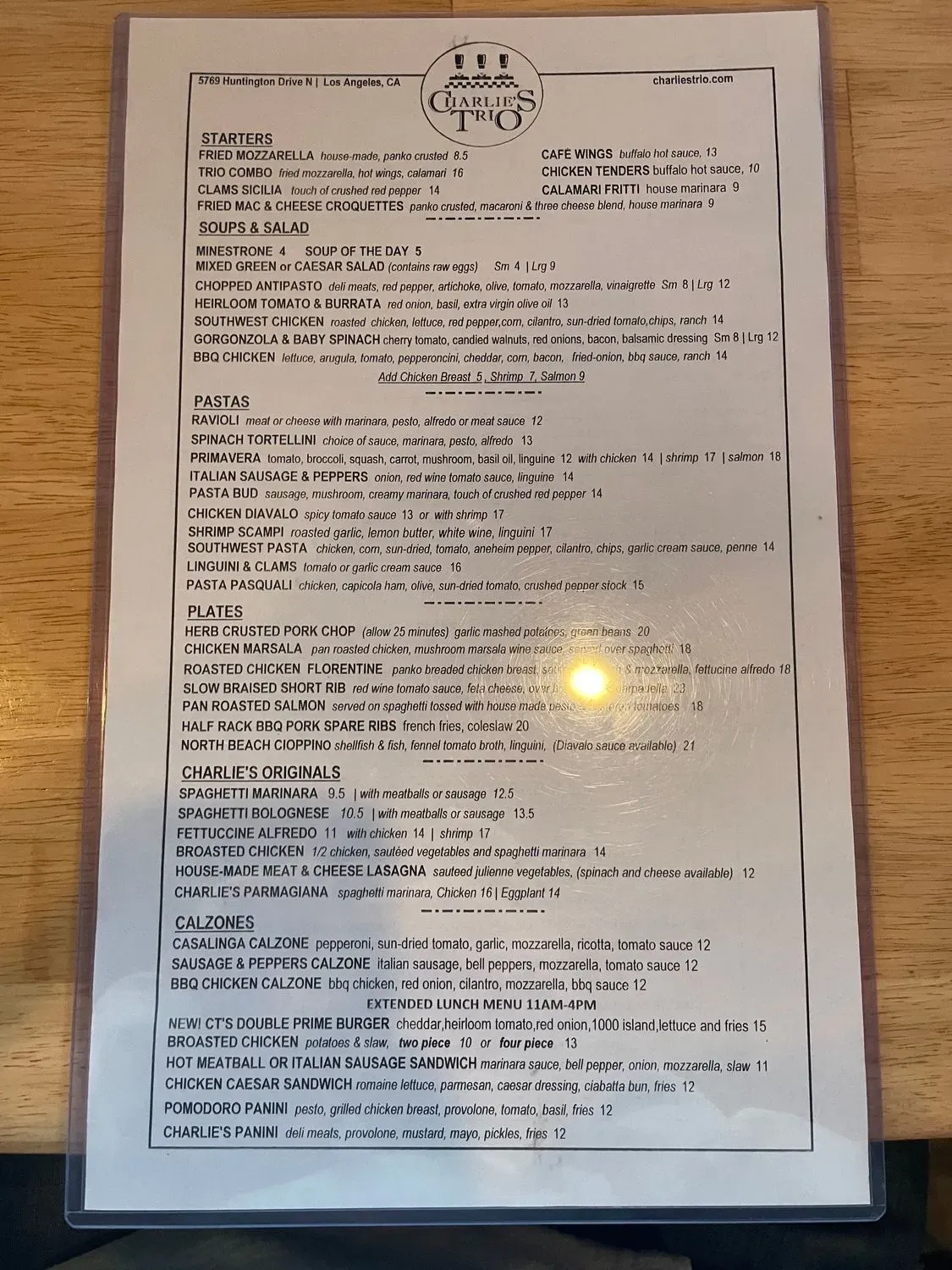 Menu 5