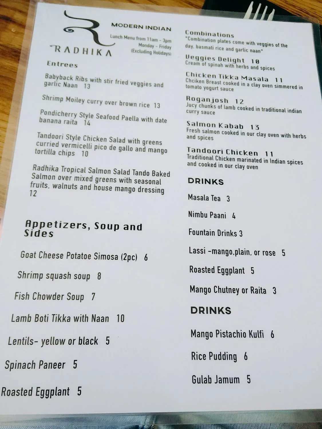 Menu 4