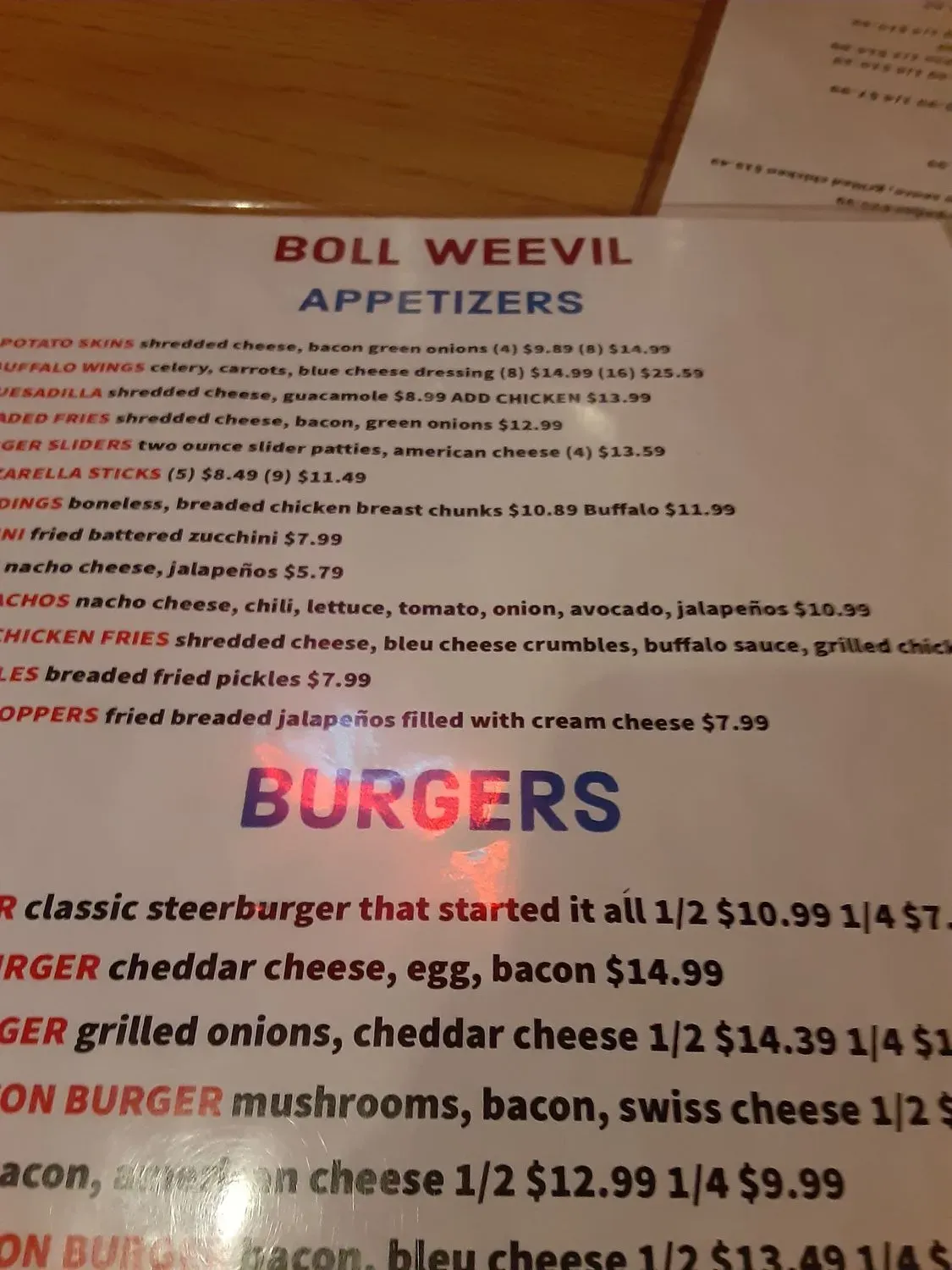 Menu 5