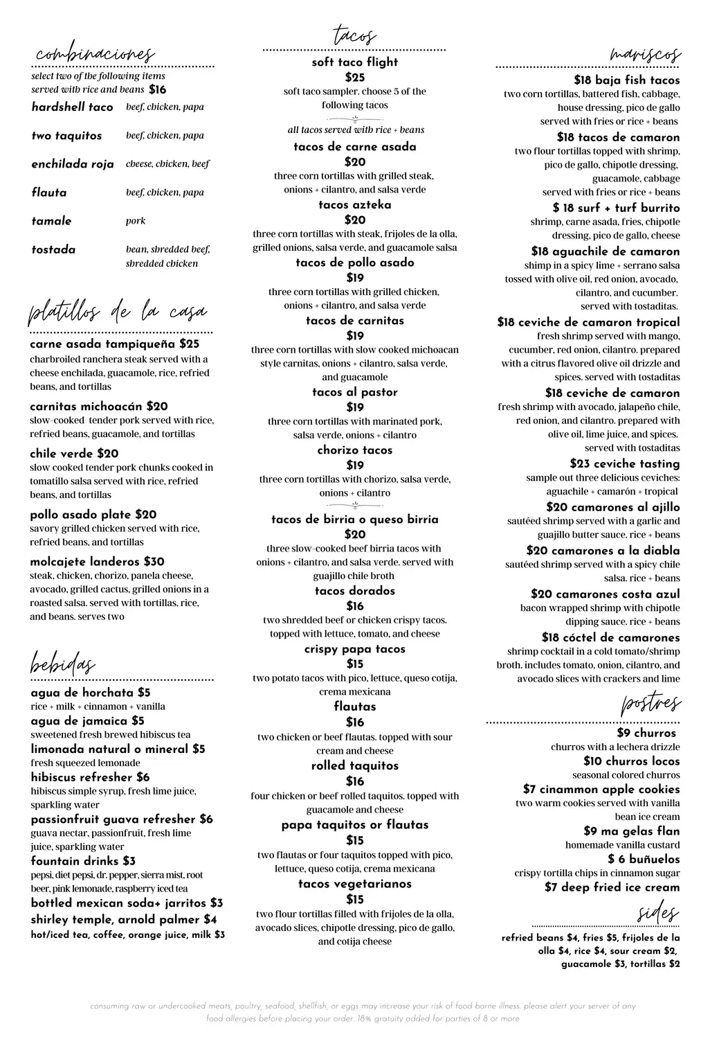 Menu 1