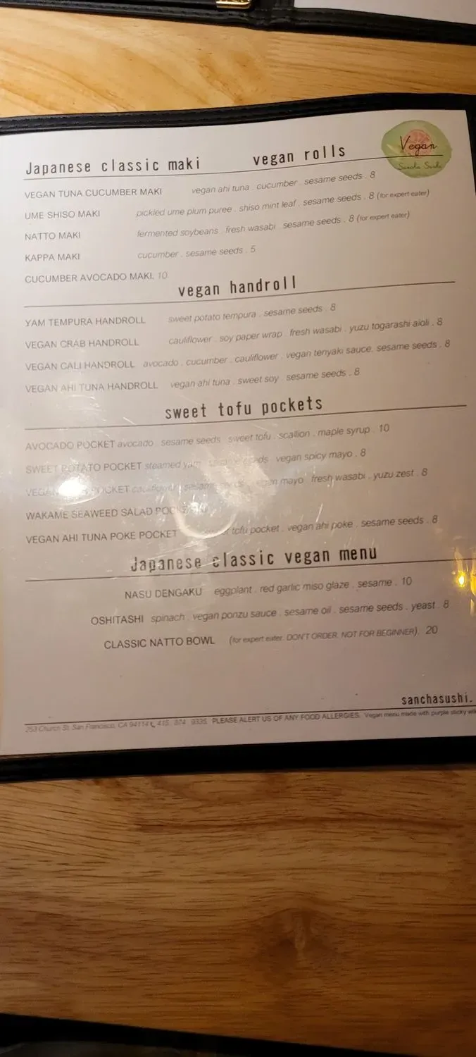 Menu 5