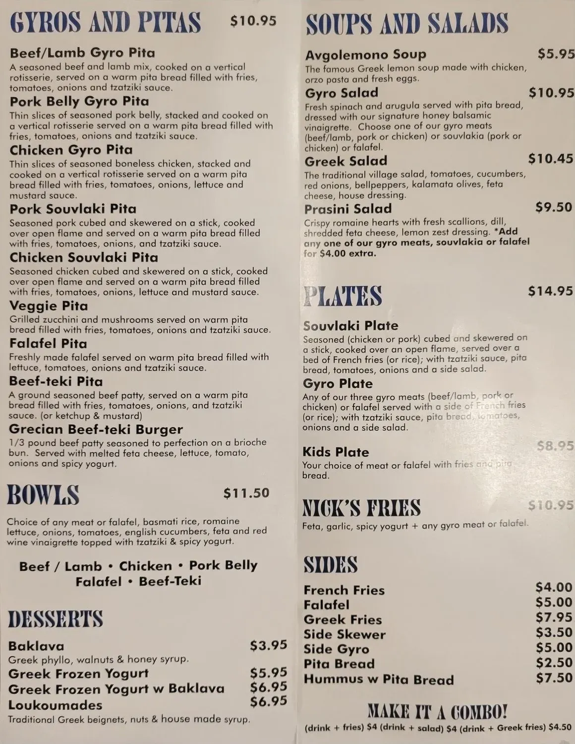 Menu 1