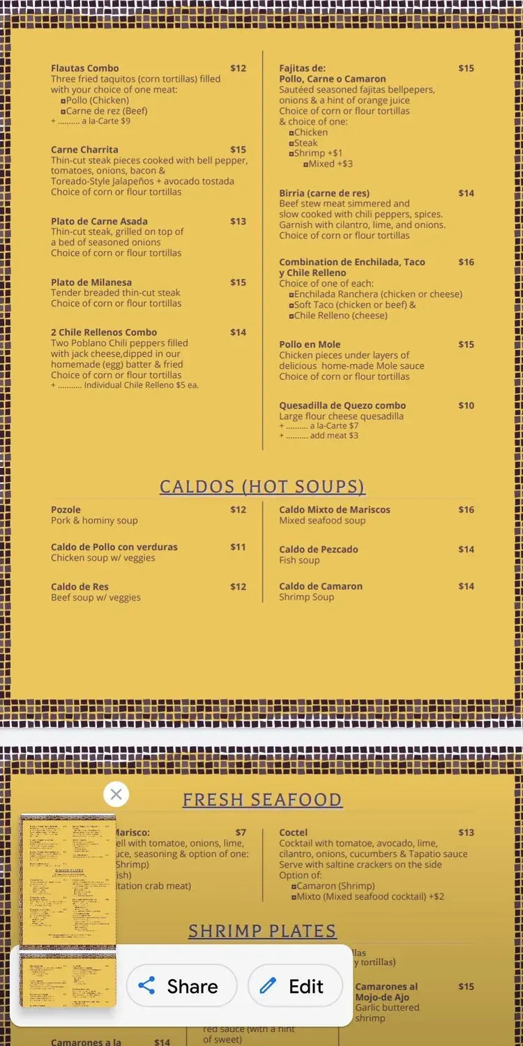 Menu 1