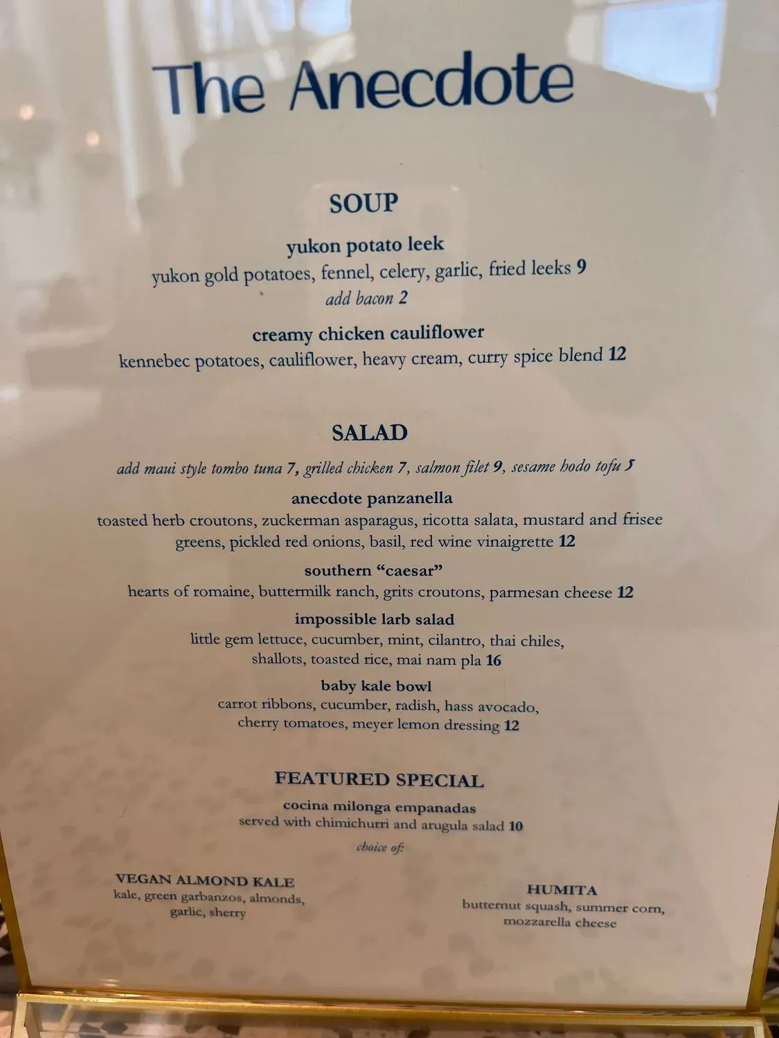 Menu 5