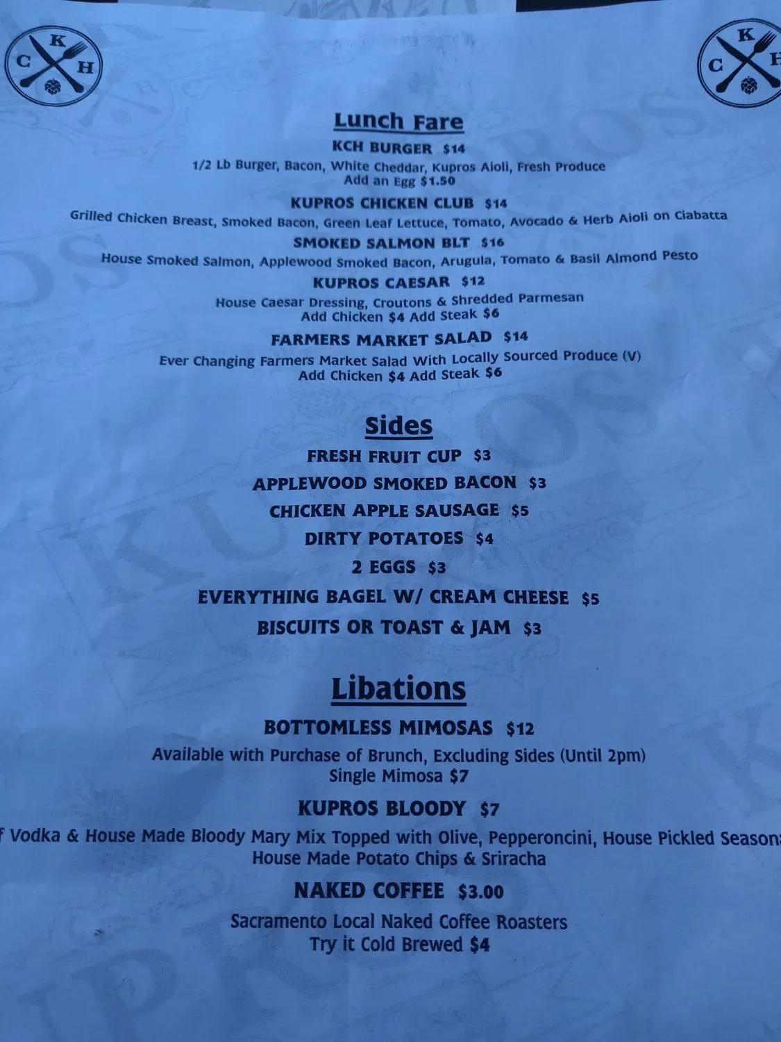 Menu 5