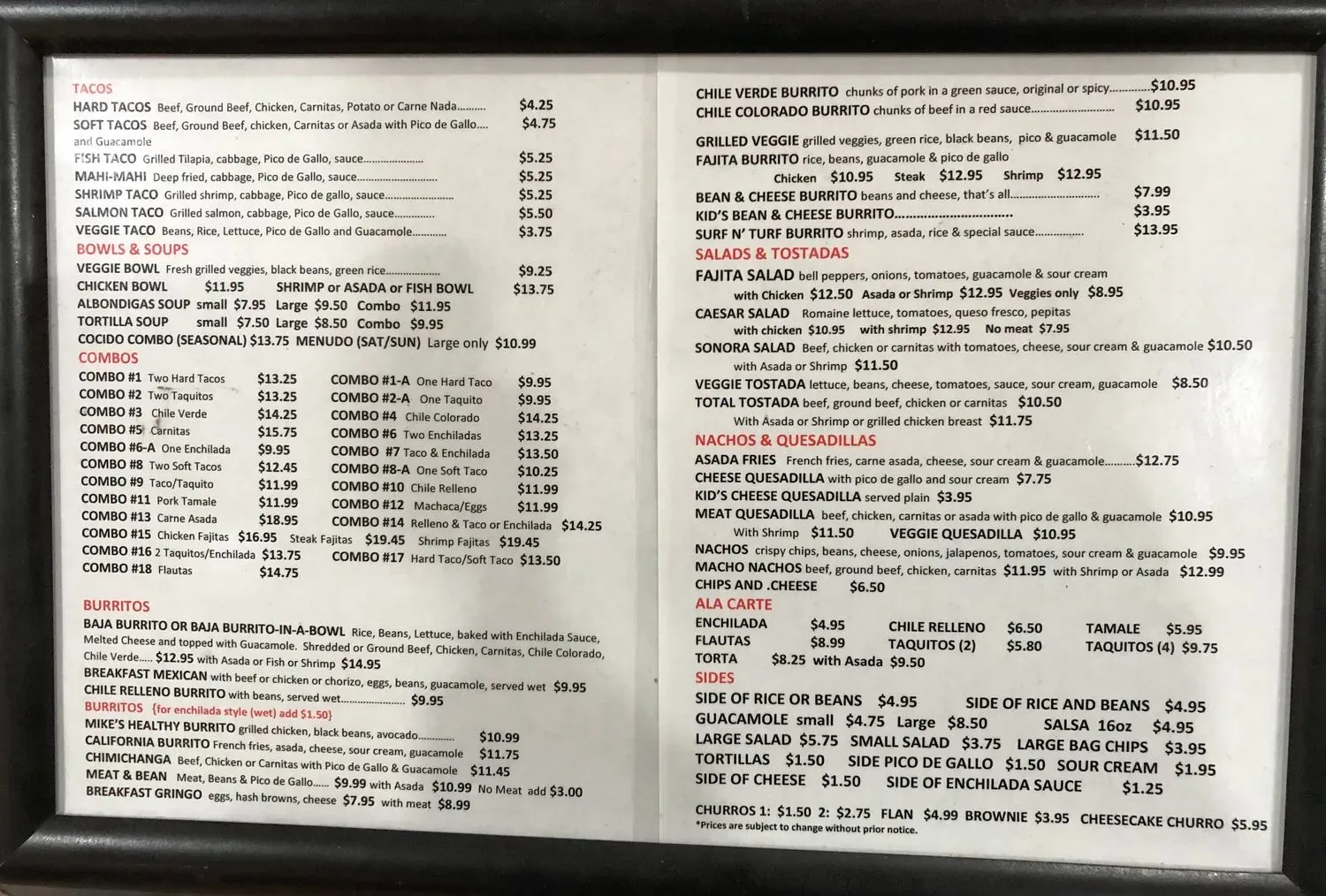 Menu 4