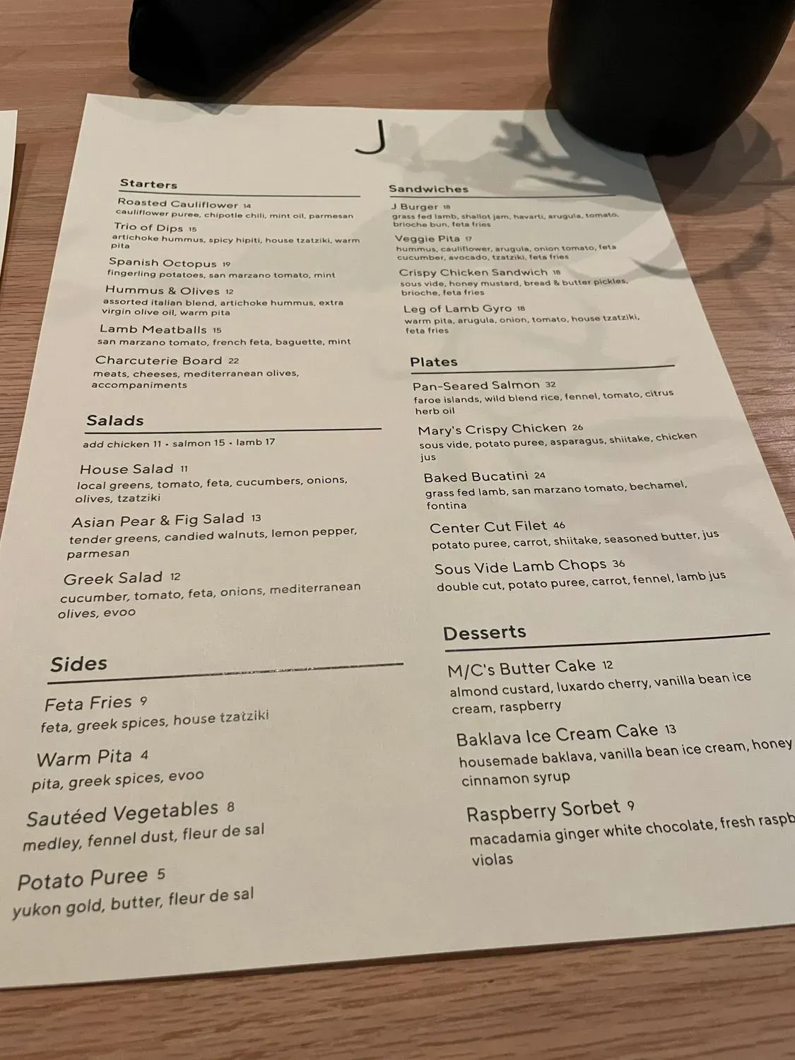 Menu 1