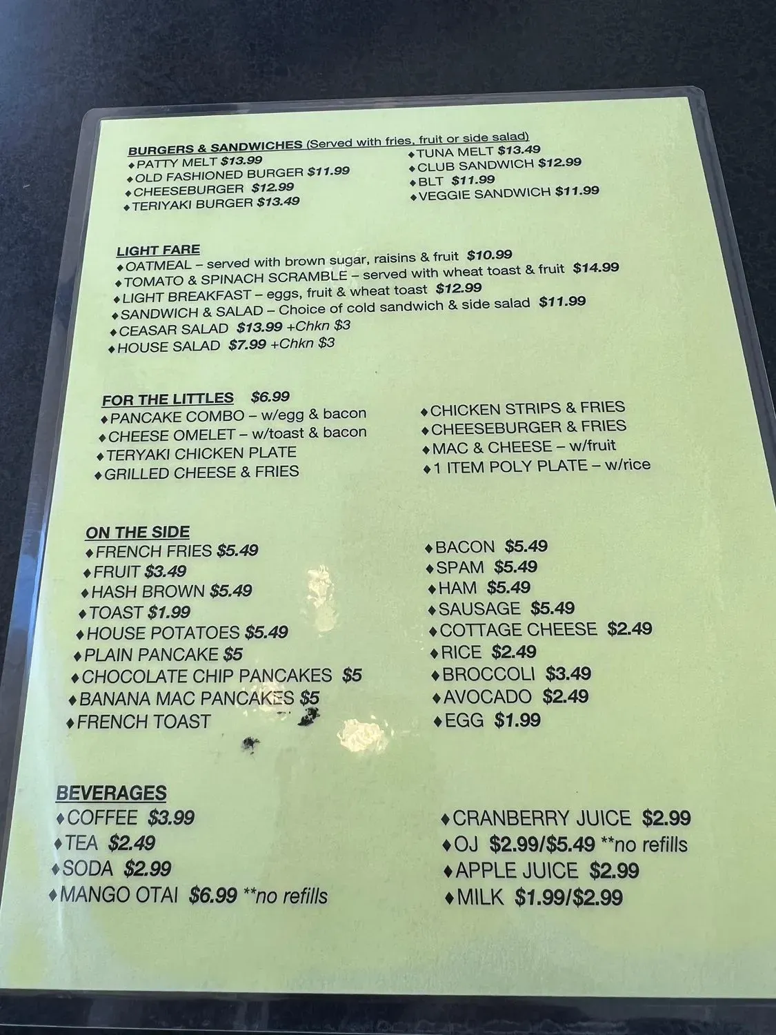 Menu 2