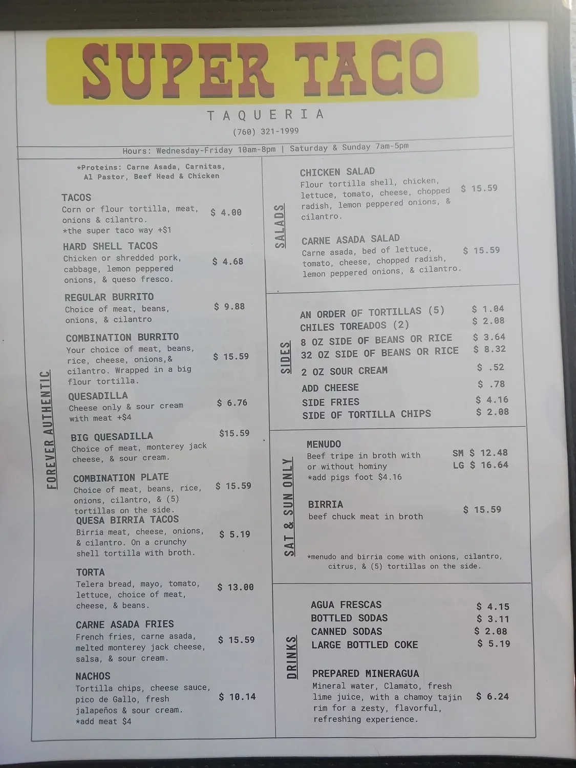 Menu 1