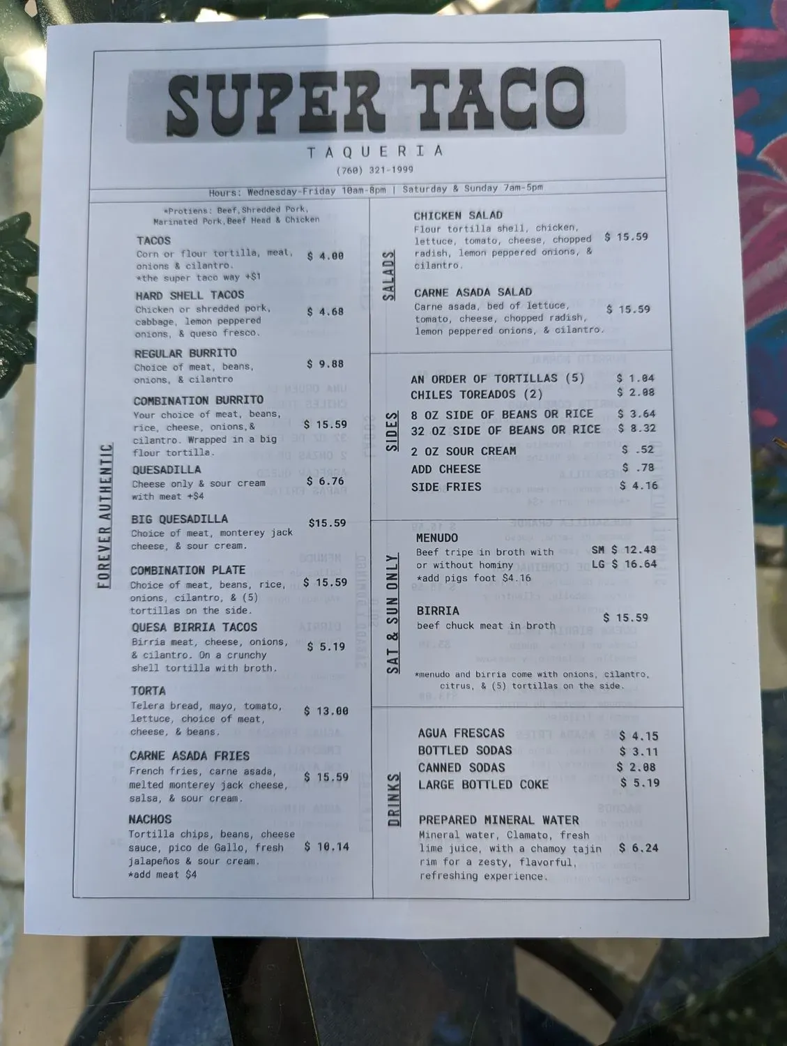 Menu 4