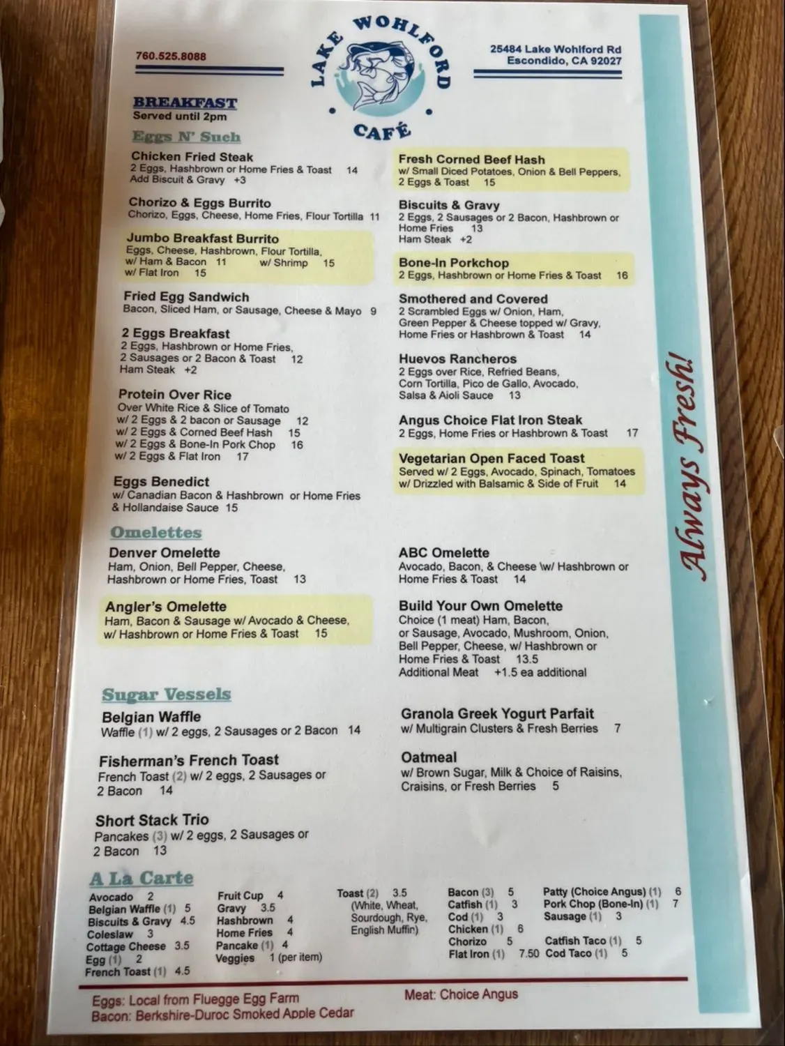 Menu 4