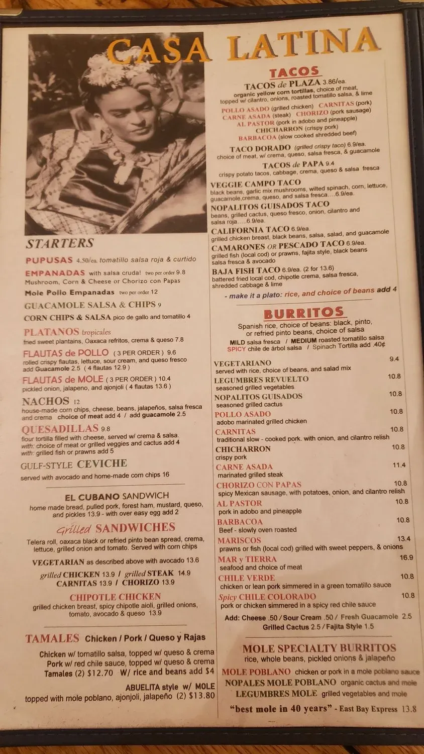 Menu 1