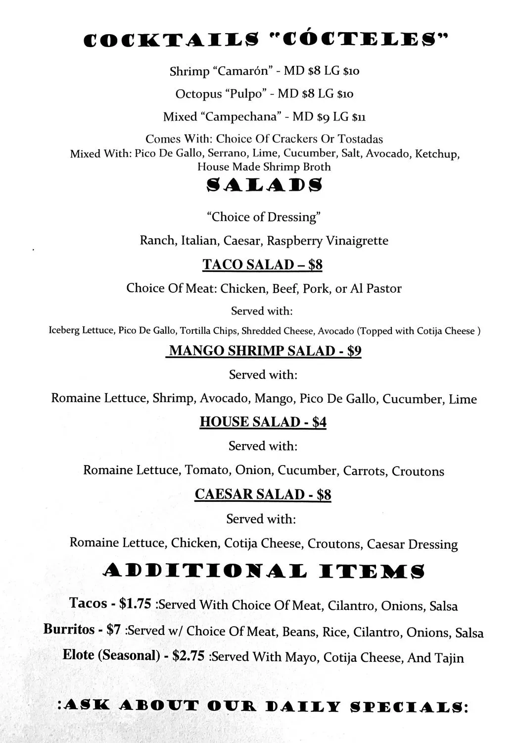 Menu 2