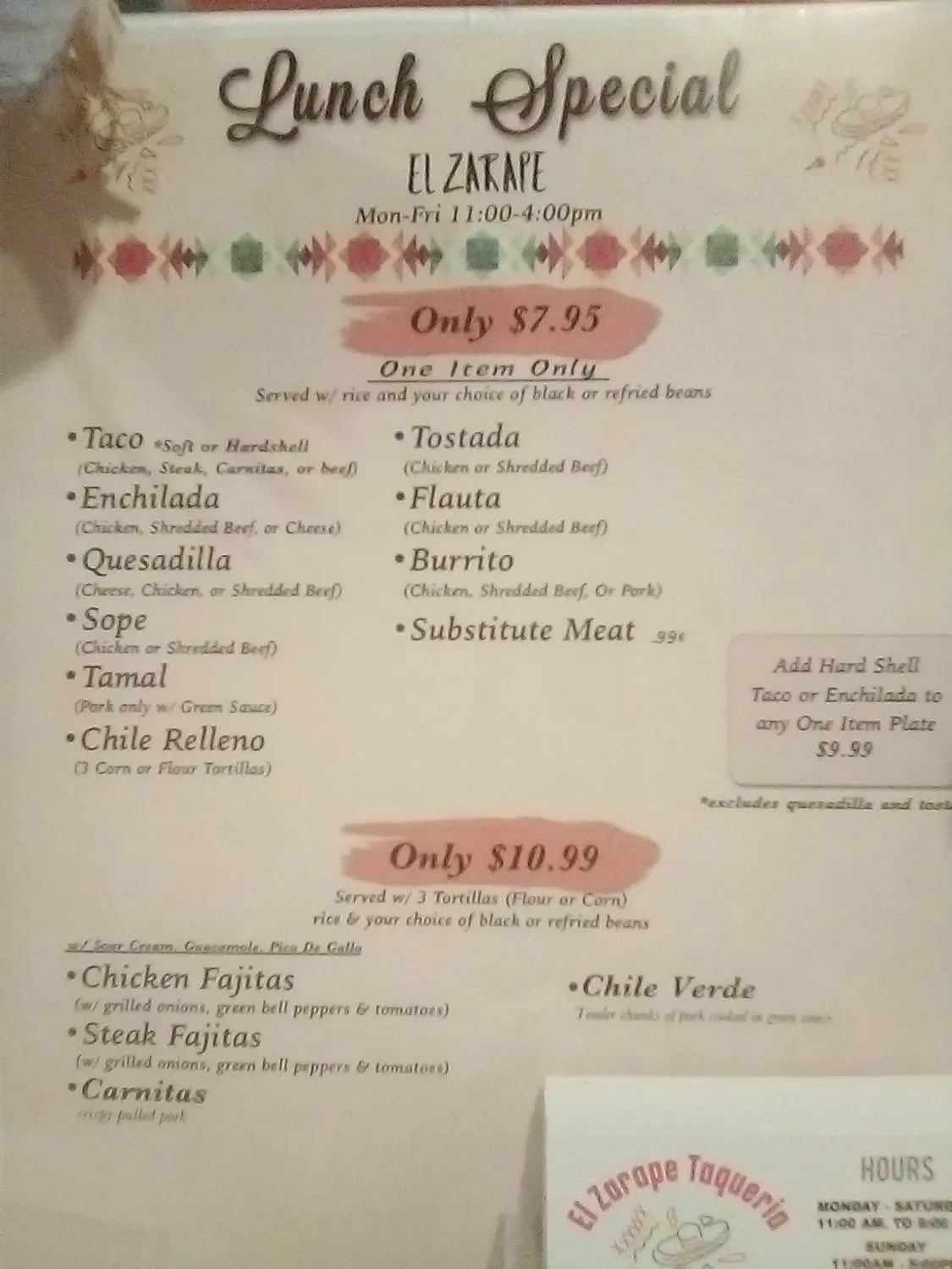 Menu 5