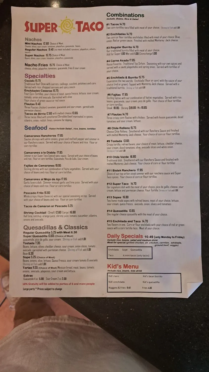 Menu 2