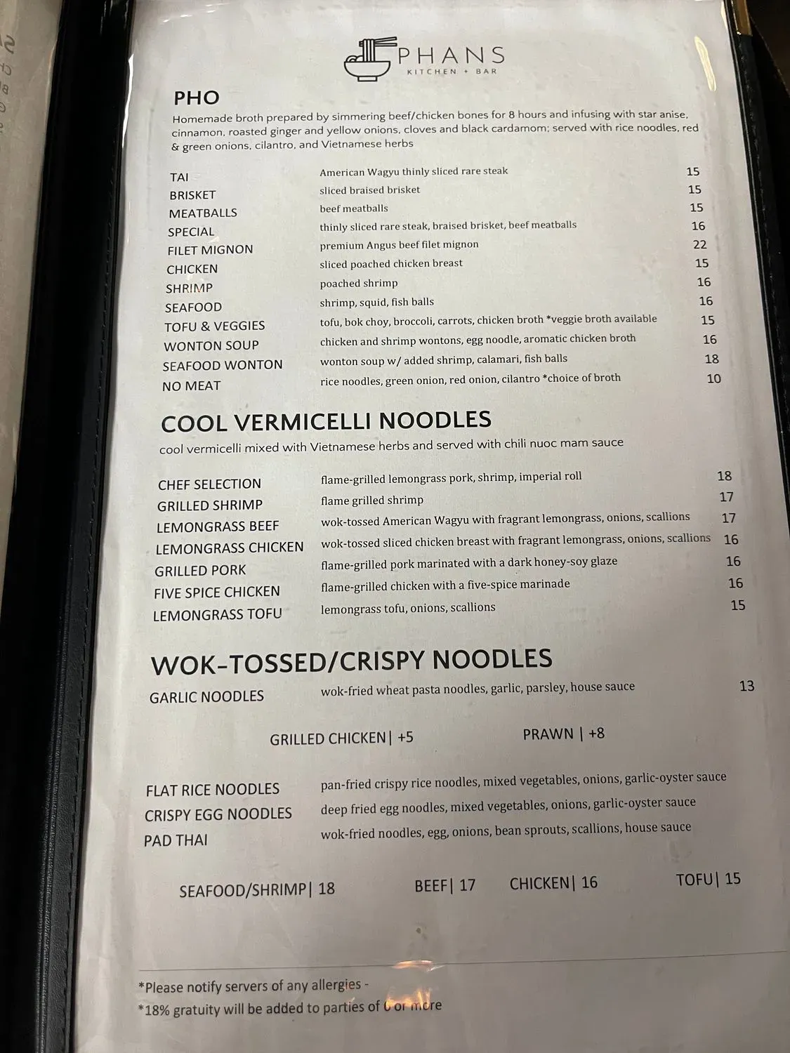 Menu 5