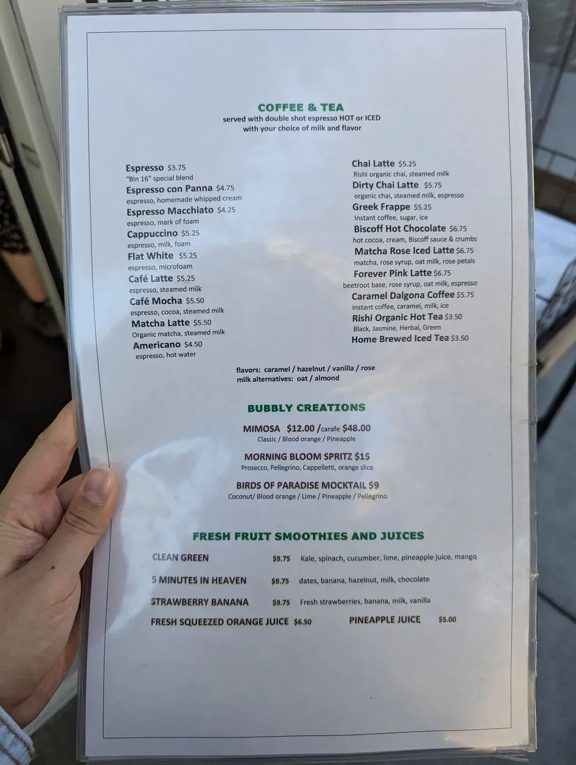 Menu 5