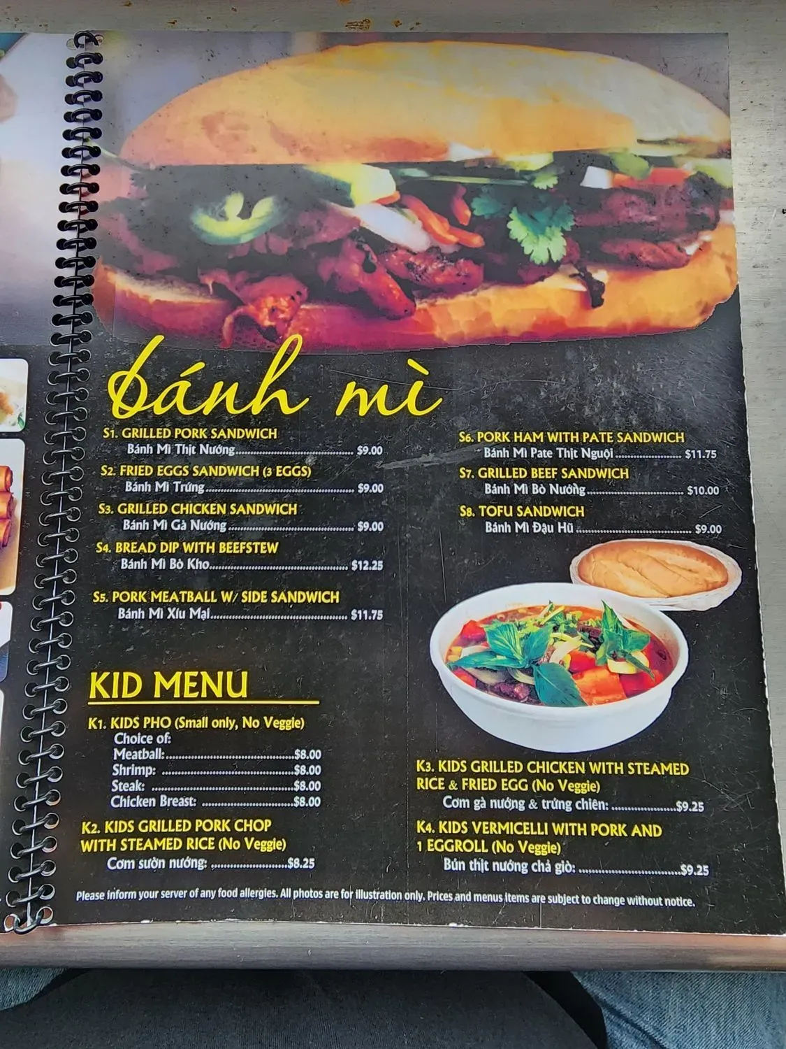 Menu 6